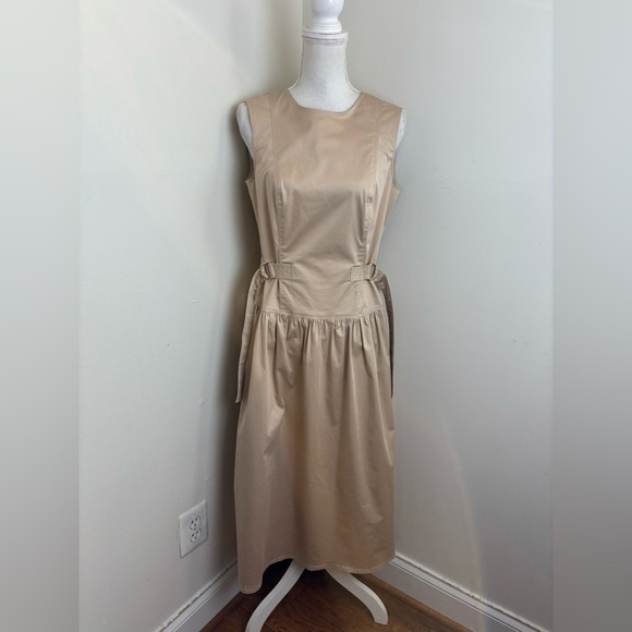 SHOSHANNA Clark Dress in Khaki Size 8 - Picture 4 of 16